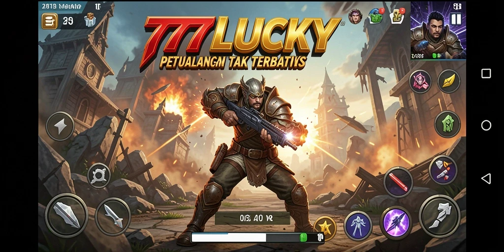 Tampilan gameplay menegangkan di 777LUCKY dengan aksi seru.