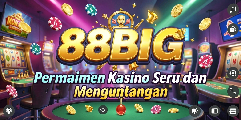 Screenshot utama 88BIG menampilkan gameplay kasino yang seru dan mengasyikkan.