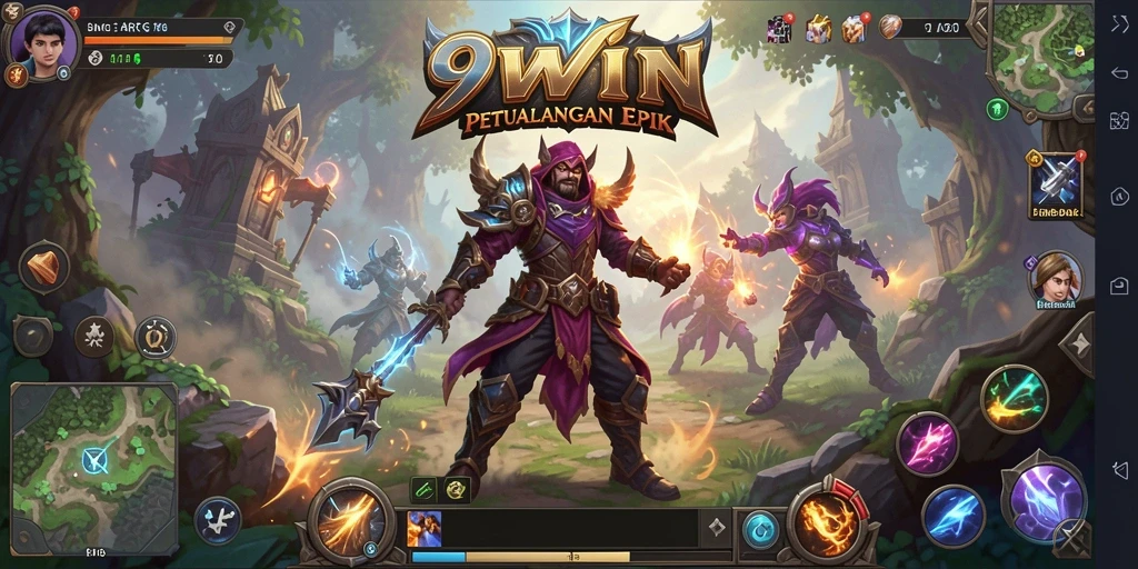 Tampilan gameplay mendebarkan dari 9WIN dengan aksi petualangan yang intens.