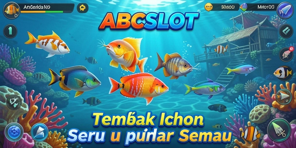 Tampilan utama gameplay Tembak Ikan yang menarik dan penuh tantangan.