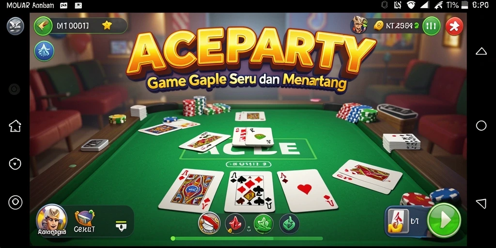 Tampilan gameplay Gaple yang menarik dan interaktif.