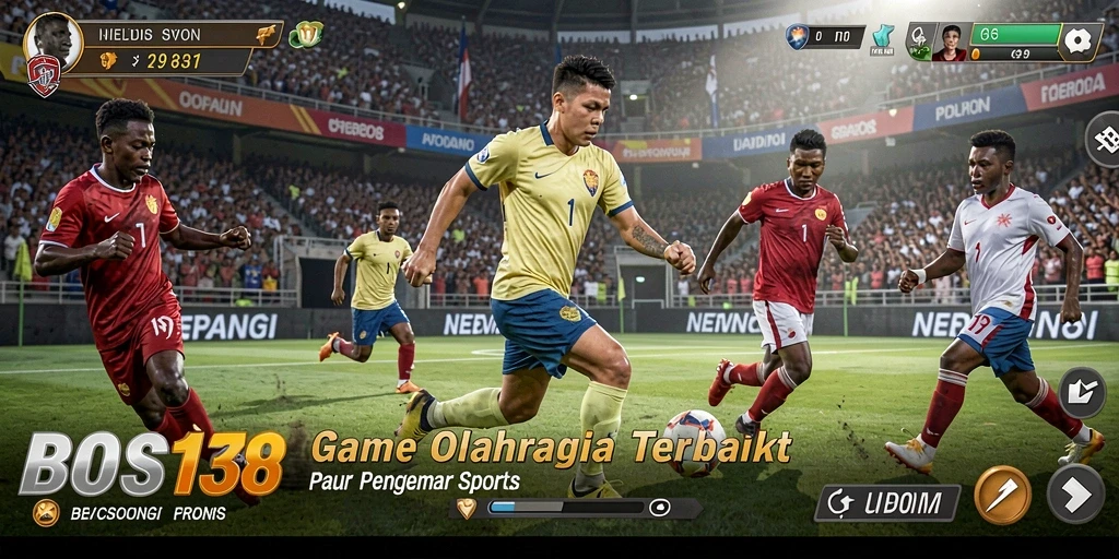 Screenshot utama BOS138 menampilkan aksi gameplay yang intens dan mendebarkan.