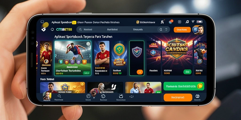 Screenshot CITIBET88 menampilkan antarmuka pengguna yang menarik untuk taruhan olahraga.