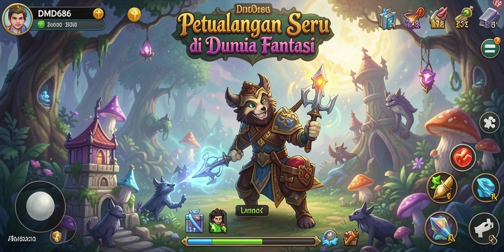 Tampilan gameplay petualangan seru di DMD686 dengan grafik menawan.