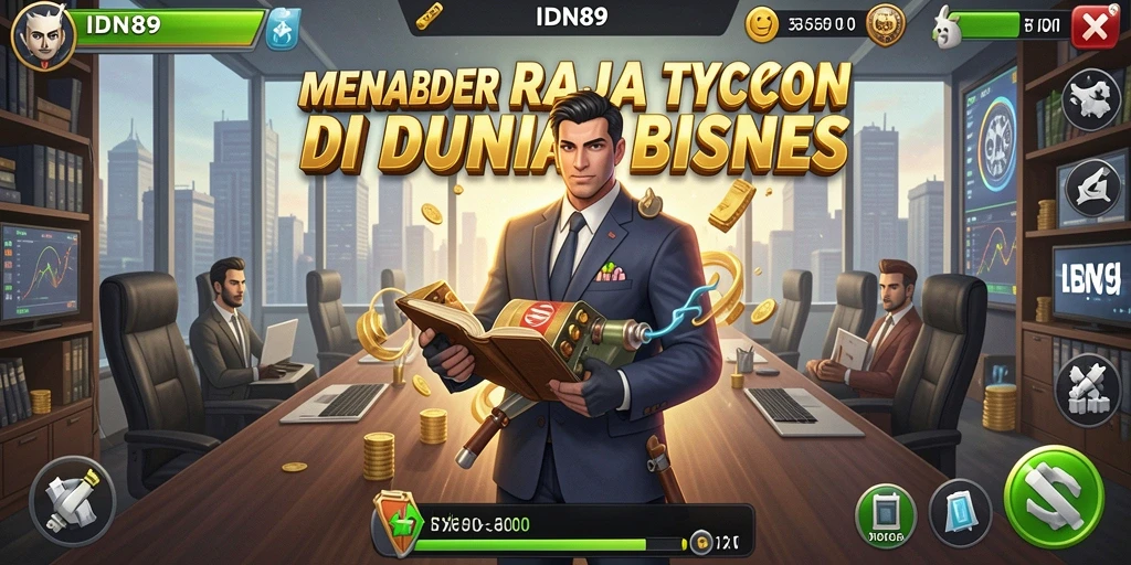Screenshot gameplay IDN89 dengan nuansa bisnis yang dinamis.
