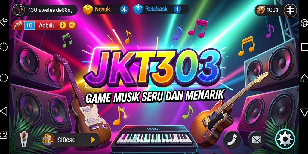 Screenshot dari gameplay <strong>JKT303</strong> memperlihatkan tantangan musik yang seru.