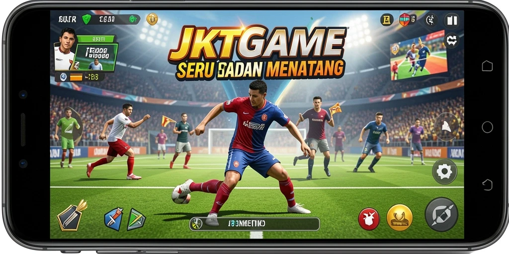 Screenshot gameplay JKTGAME yang menampilkan aksi olahraga seru.