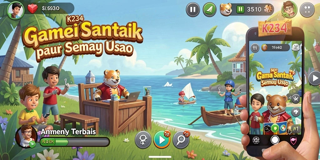 Screenshot gameplay K234 yang menunjukkan keseruan bermain.