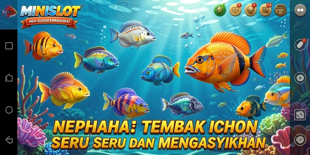 Tampilan permainan Tembak Ikan yang seru dan menantang.
