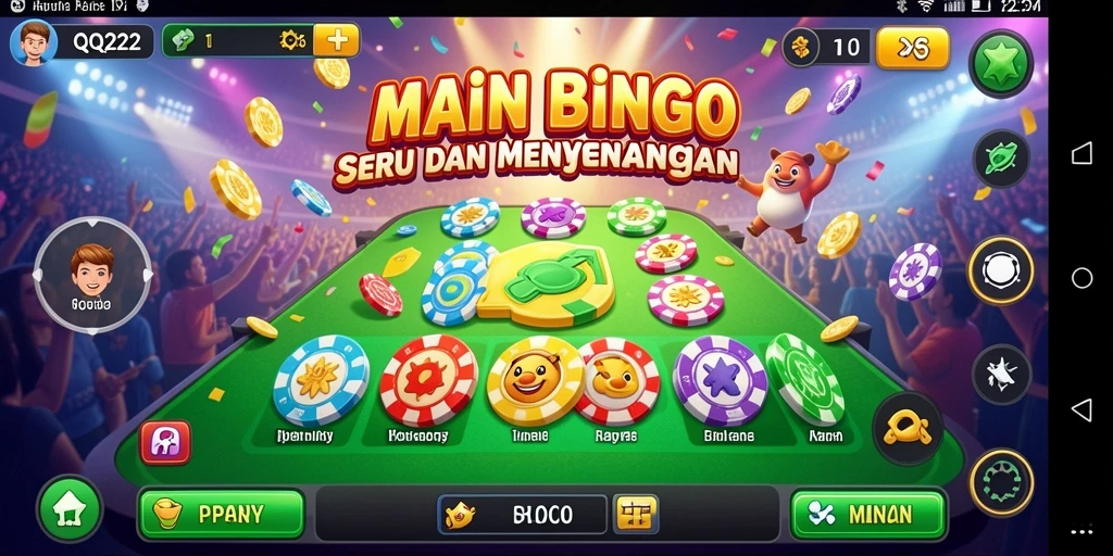 Tampilan gameplay seru Bingo di QQ222.