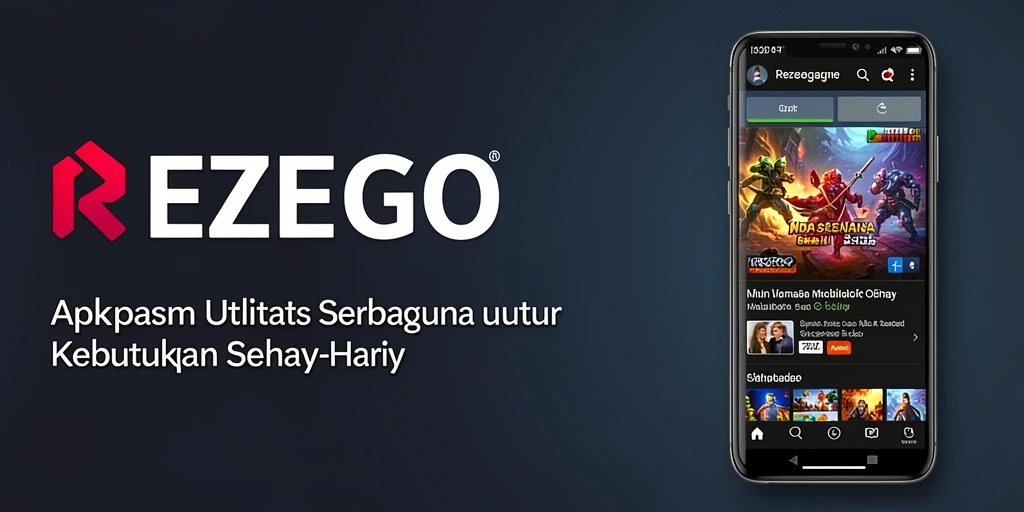 Tampilan antarmuka pengguna REZEGO yang sederhana dan modern.