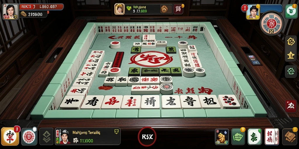 Tampilan gameplay Mahjong yang menantang dan menarik di RK55.