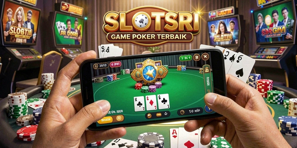 Tampilan gameplay SLOTSRI yang menarik dan mendebarkan saat bermain Poker.