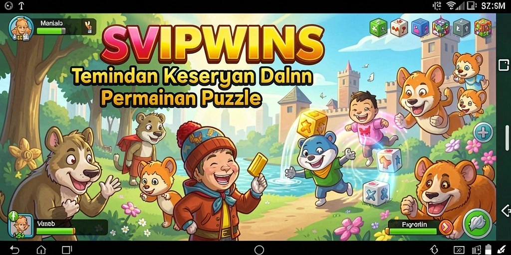 Tampilan gameplay menarik dari SVIPWINS, menyelesaikan puzzle.