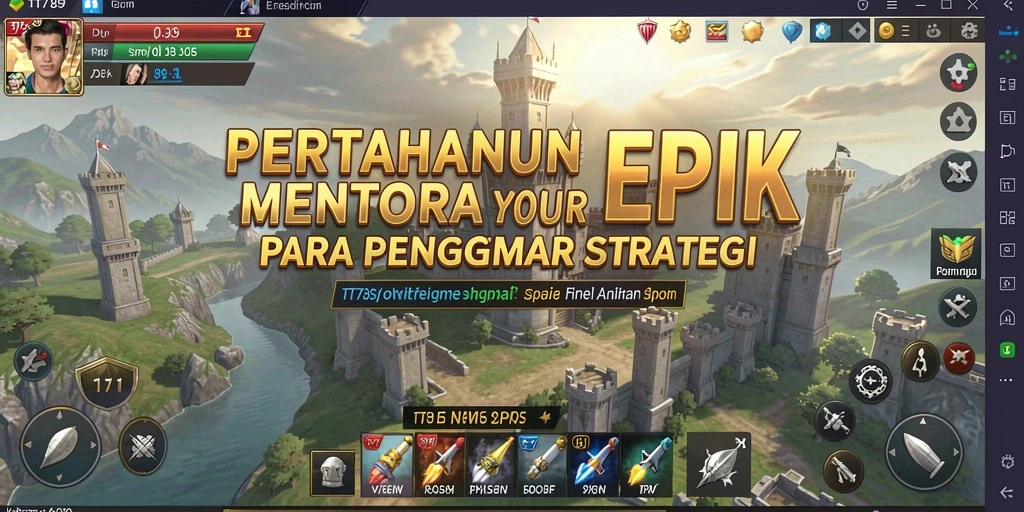 Menampilkan aksi pertahanan menara yang seru dan strategis dalam TT789.