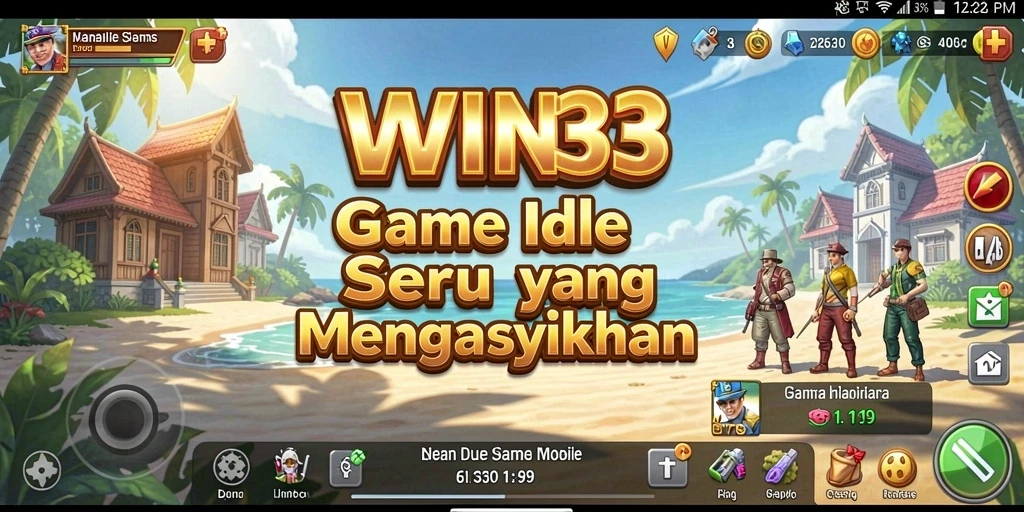 Screenshot WIN33 menampilkan gameplay yang mengasyikkan dan animasi yang menarik.