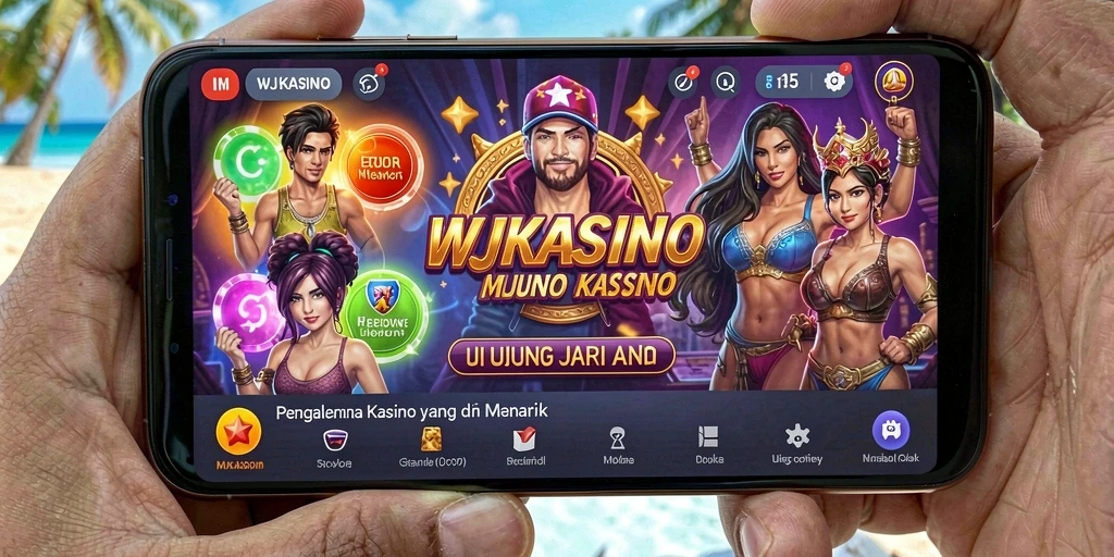 Gameplay WJKASINO yang menampilkan suasana Kasino yang mendebarkan.