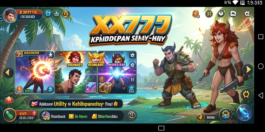 Tampilan antarmuka XXX777 yang bersih dan intuitif untuk pengguna.
